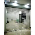 Porte d'obturation roulante en polycarbonate transparent commercial